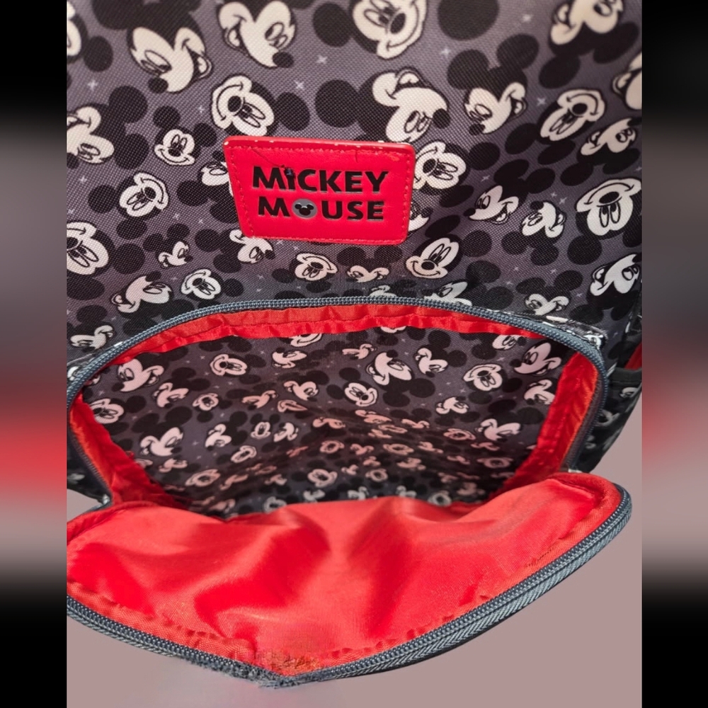 Mickey Mouse⭐️ Kids Backpack - Black, White & Red (2 For 1, Xtra Mickey Bag) GUC - Picture 9 of 10